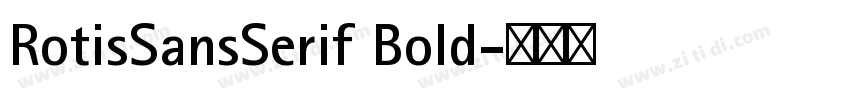 RotisSansSerif Bold字体转换